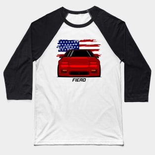 Front Red Fiero Baseball T-Shirt